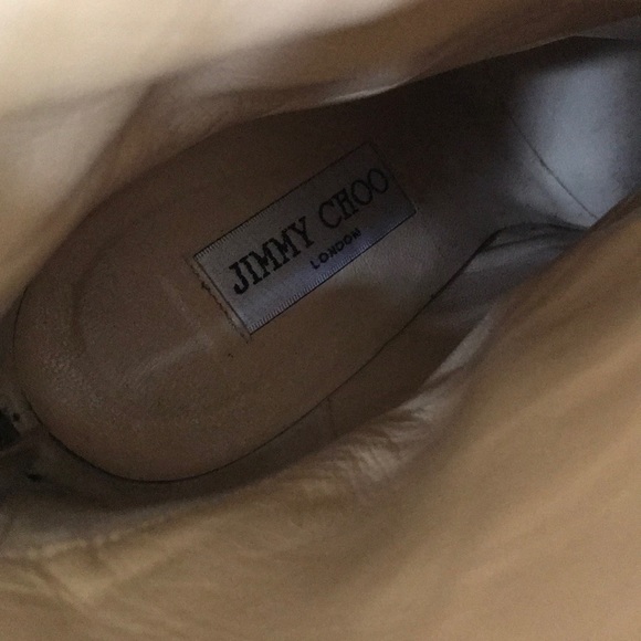 Jimmy Choo vintage nude satin black lace boots - Picture 8 of 12